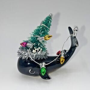 Vintage Hagen Renaker Miniature Whale Christmas Fish Mermaid Friend Sea OOAK